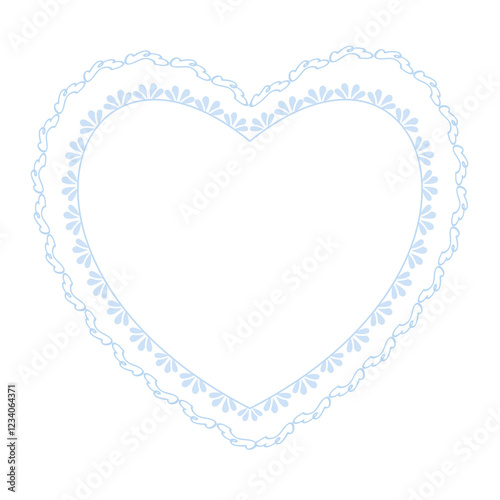 Heart shape pattern color frame design. for decoration, wallpaper, background, invitation card, fabric, tile. heart border.