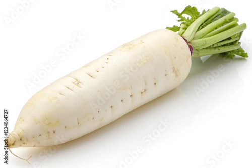 Radish on a white background