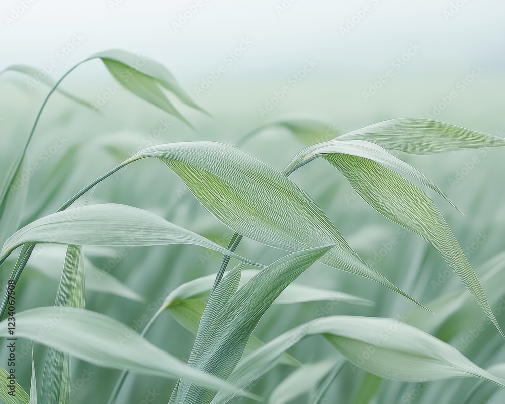 Obraz premium Abstract Nature Background, Soft Green Grass, Dreamy Garden, Pastel Colors, Fresh, Spring, Summer