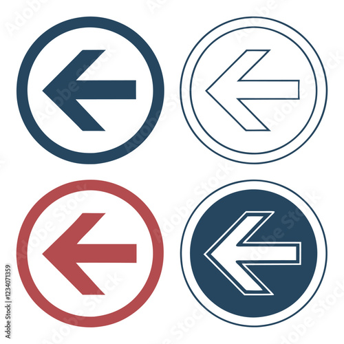 Free Download Fa Arrow Alt Circle Left foure icon set - GFXLoad