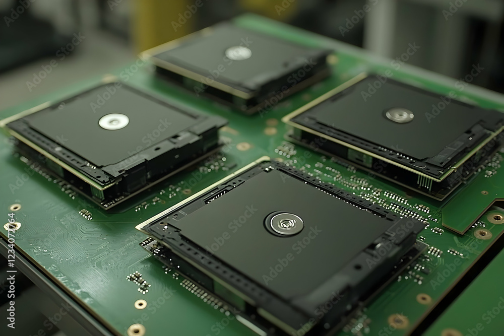 Hard drives on circuit board, factory setting Hard drives on circuit board, factory setting