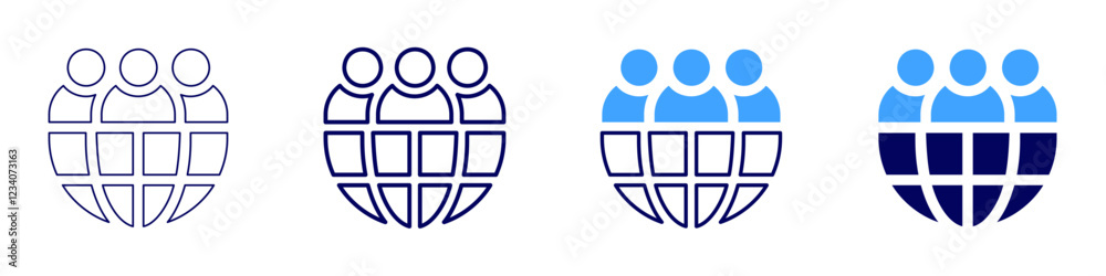 Outsource icon in 4 different styles. Thin Line, Line, Bold, and Bold Line. Duotone style. Editable stroke Outsource icon in 4 different styles. Thin Line, Line, Bold, and Bold Line. Duotone style. Editable stroke