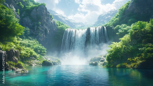 Serene Waterfall Oasis: A Hidden Paradise