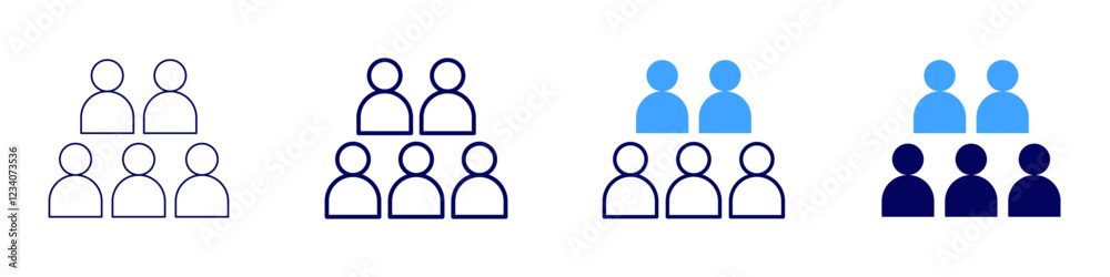 Teamwork alignment icon in 4 different styles. Thin Line, Line, Bold, and Bold Line. Duotone style. Editable stroke Teamwork alignment icon in 4 different styles. Thin Line, Line, Bold, and Bold Line. Duotone style. Editable stroke