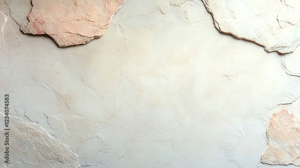 Fototapeta premium Beige and Gray Textured Wall Background
