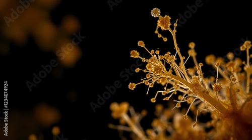 Microscopic fungal spores photo