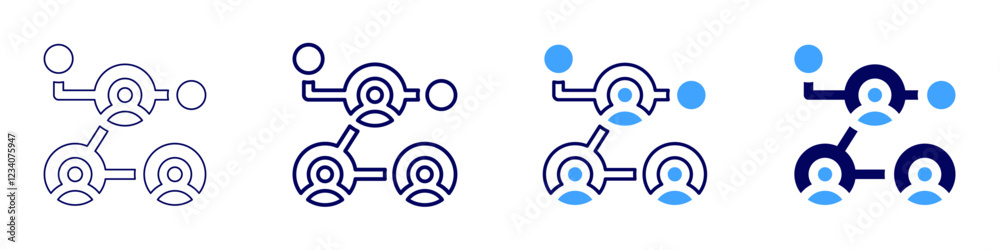 Teamwork involvement icon in 4 different styles. Thin Line, Line, Bold, and Bold Line. Duotone style. Editable stroke Teamwork involvement icon in 4 different styles. Thin Line, Line, Bold, and Bold Line. Duotone style. Editable stroke