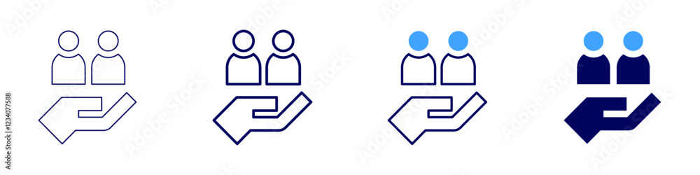 Teamwork testimonials icon in 4 different styles. Thin Line, Line, Bold, and Bold Line. Duotone style. Editable stroke Teamwork testimonials icon in 4 different styles. Thin Line, Line, Bold, and Bold Line. Duotone style. Editable stroke