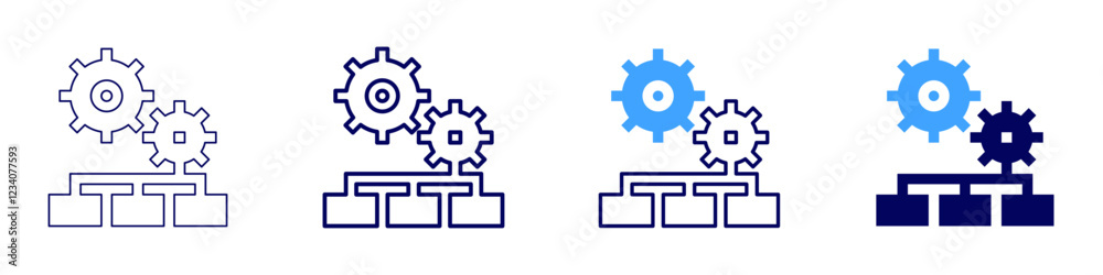 Teamwork theories icon in 4 different styles. Thin Line, Line, Bold, and Bold Line. Duotone style. Editable stroke Teamwork theories icon in 4 different styles. Thin Line, Line, Bold, and Bold Line. Duotone style. Editable stroke