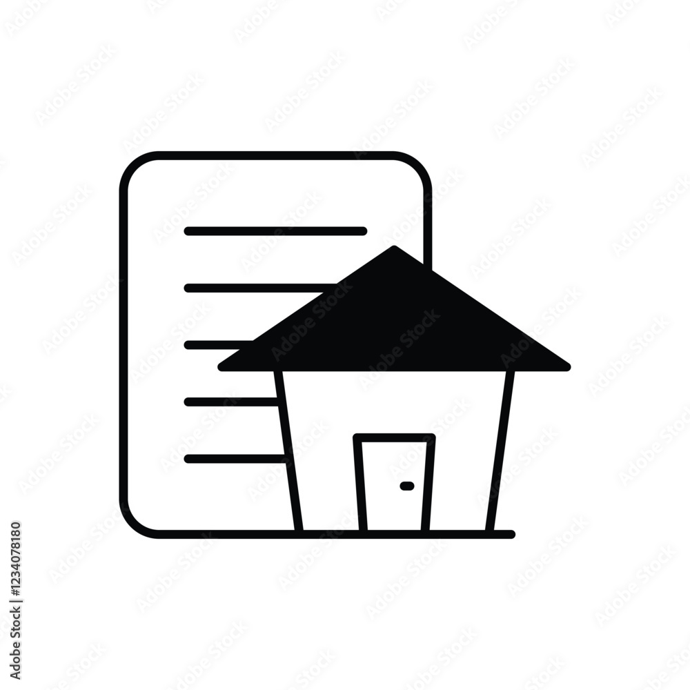 House Document vector icon House Document vector icon