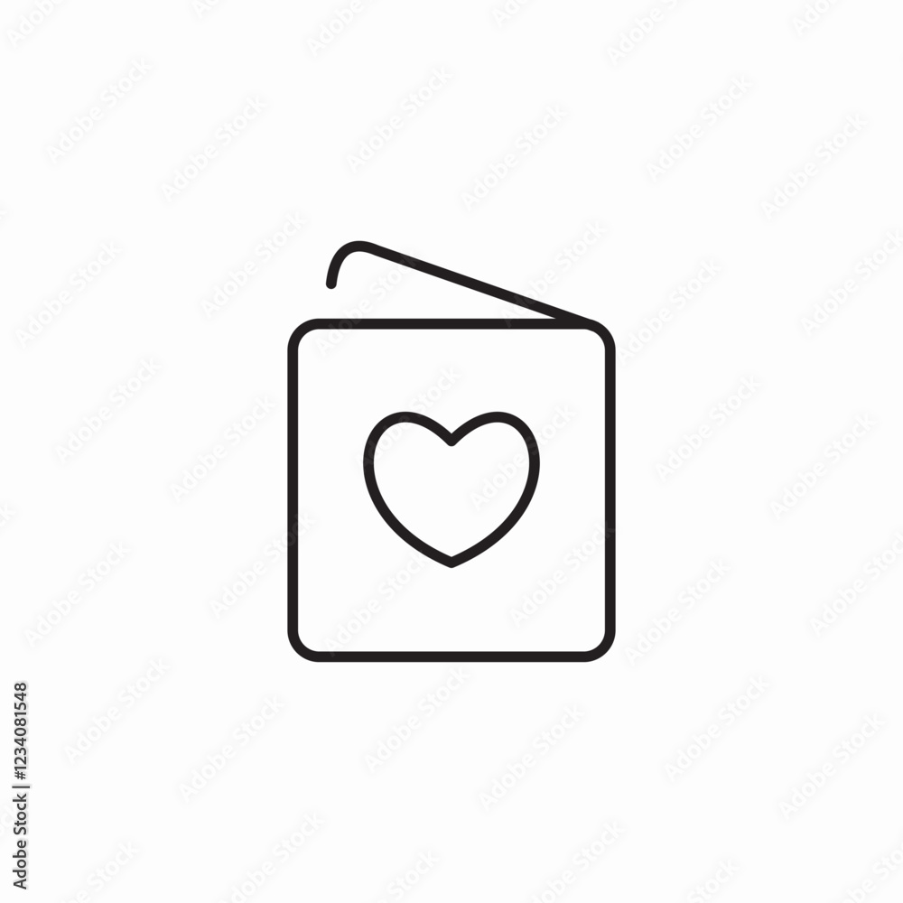 love greeting card icon vector sign love greeting card icon vector sign