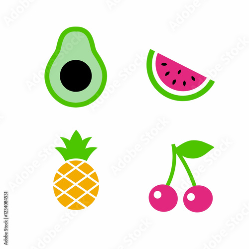 set of fruits