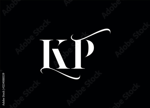 KP Logo Design Creative and Modern Logo Design