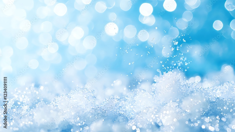 Blue Sparkling Water Texture Background Blue Sparkling Water Texture Background