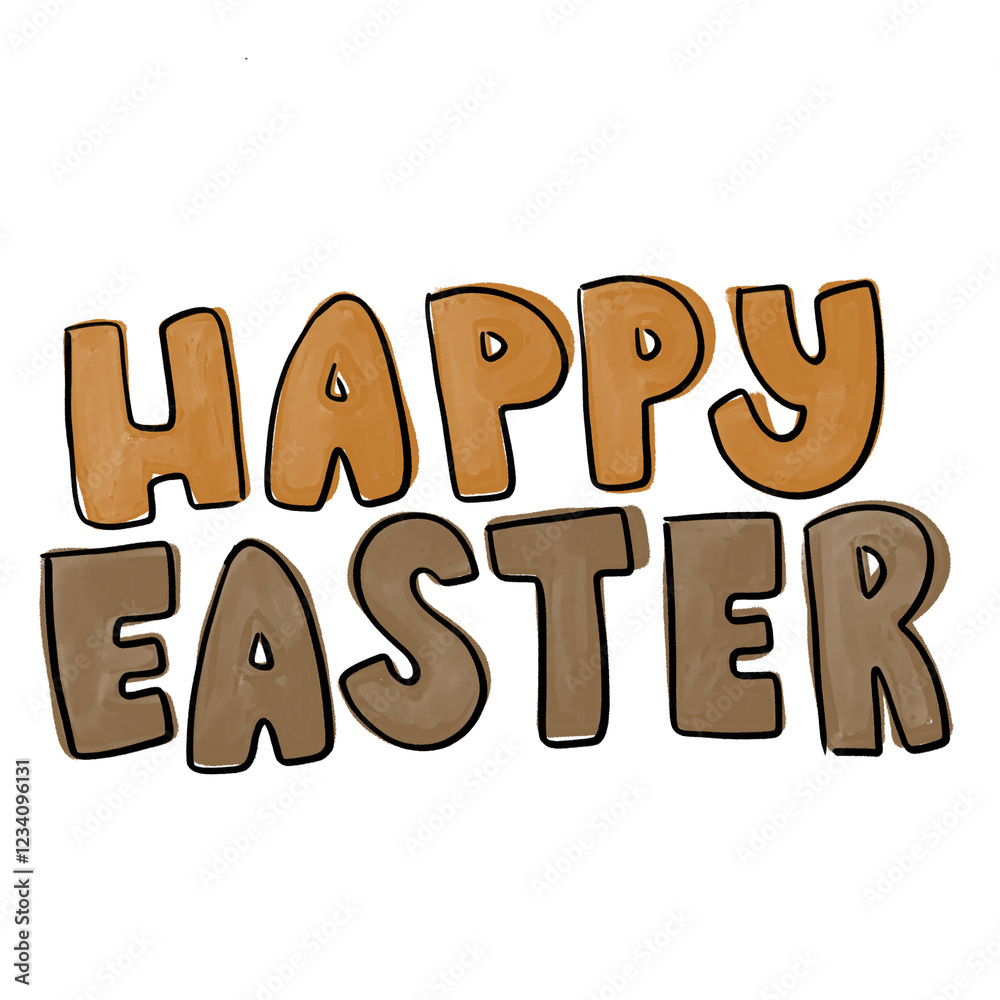 cute happy easter text word in brown beige earth tone pastel color doodle hand written kids children png transparent digital planner sticker clipart cutout cute happy easter text word in brown beige earth tone pastel color doodle hand written kids children png transparent digital planner sticker clipart cutout