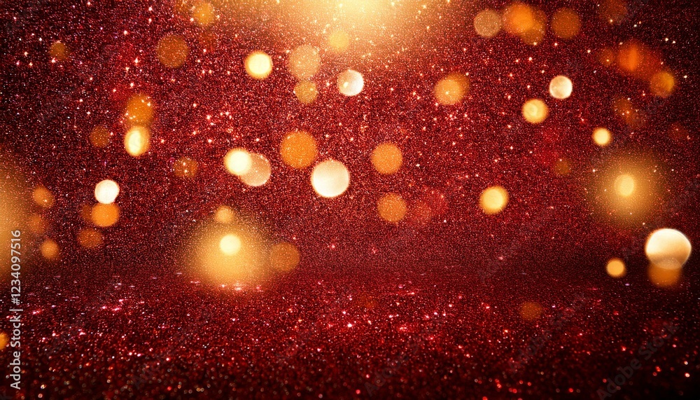 キラキラと豪華に光り輝く赤色の背景。コピースペースあり。AIで生成 キラキラと豪華に光り輝く赤色の背景。コピースペースあり。AIで生成