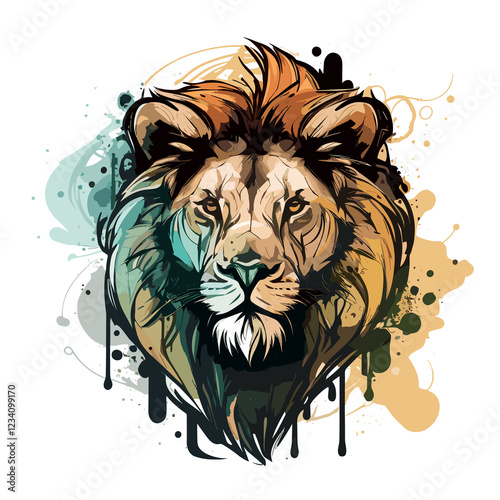 Graffiti Paint Lion Creative Inspiration photo