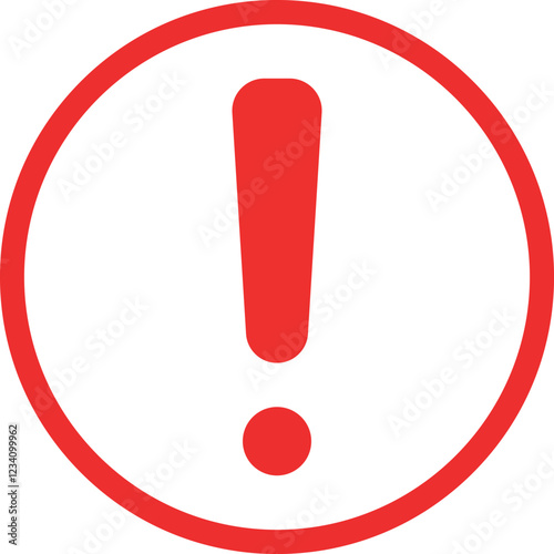 Caution and attention icon set. danger and warning icon symbol collection , red exclamation mark icon sign in flat style. vector illustration