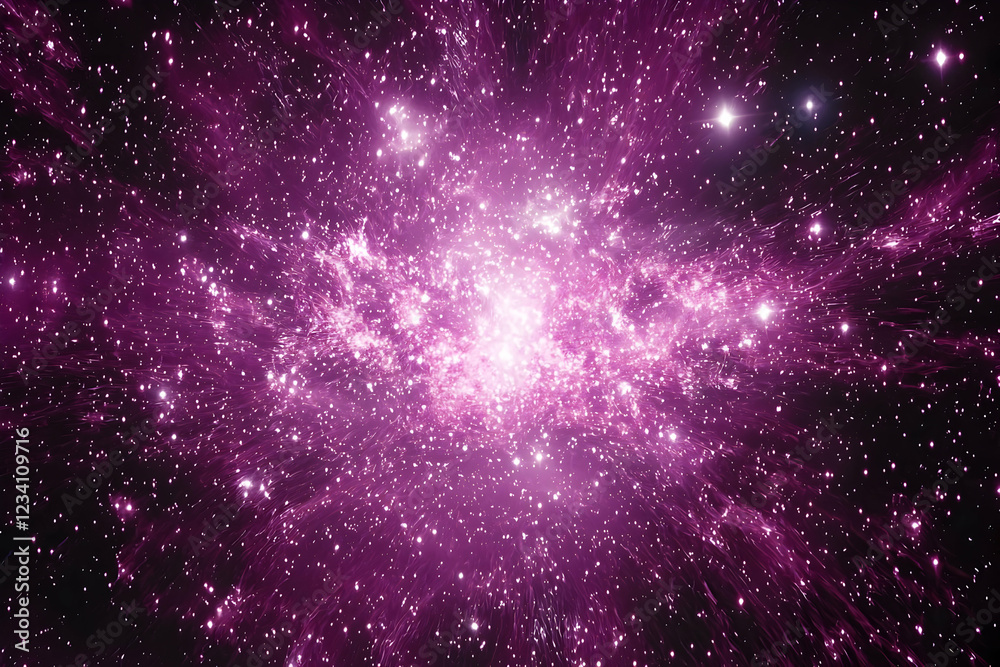 Pink cosmic nebula, stellar explosion, space background, astronomy Pink cosmic nebula, stellar explosion, space background, astronomy