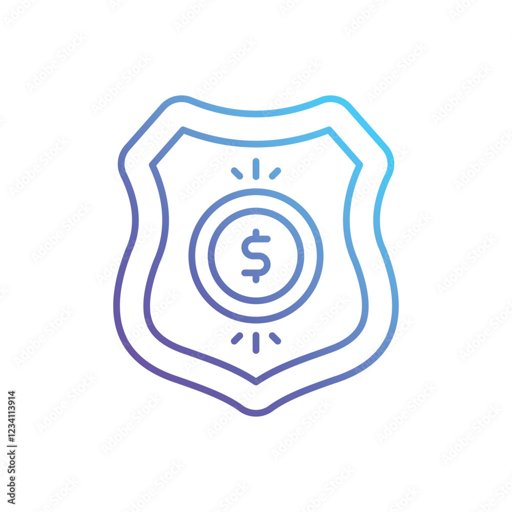 Shield vector icon Shield vector icon