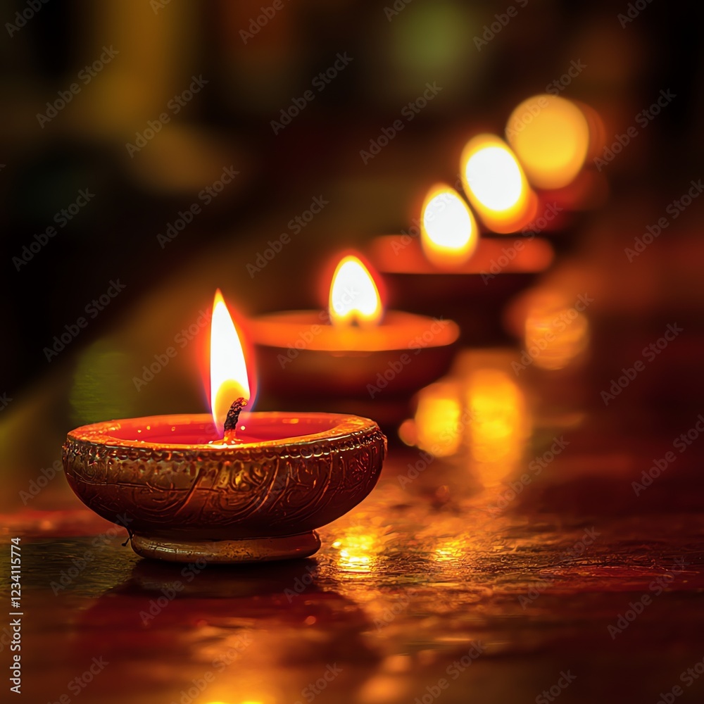 candles on table diwali concept. high resolution photo candles on table diwali concept. high resolution photo