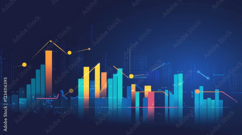 Abstract Financial Data Visualization: Growth and Decline in the Urban Landscape Abstract Financial Data Visualization: Growth and Decline in the Urban Landscape