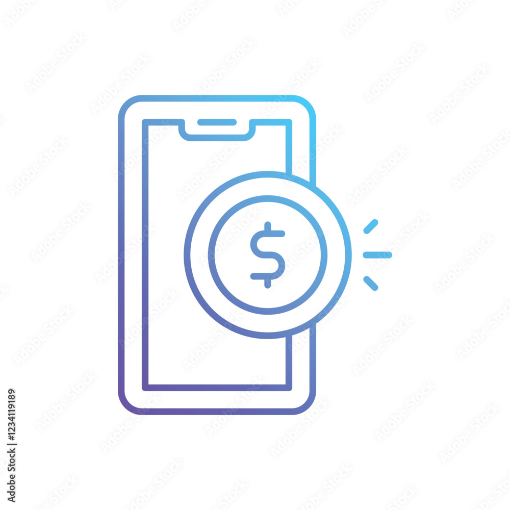 Earn Money vector icon Earn Money vector icon