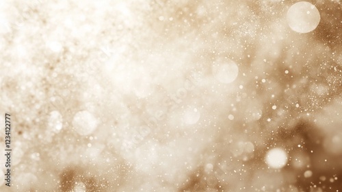 Obraz na płótnie Abstract brown bokeh background with light and particles. w salonie