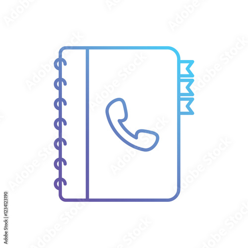 Phone Book vector icon