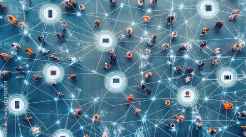 Global Network Connectivity: A Visual Representation of Interconnectedness in the Digital Age