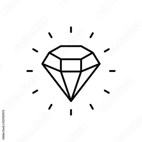 Diamond vector icon