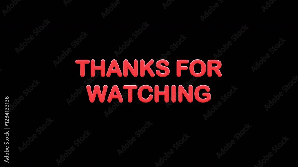 Thank You Message Animation