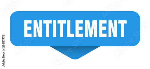 entitlement sticker. entitlement sign on transparent background