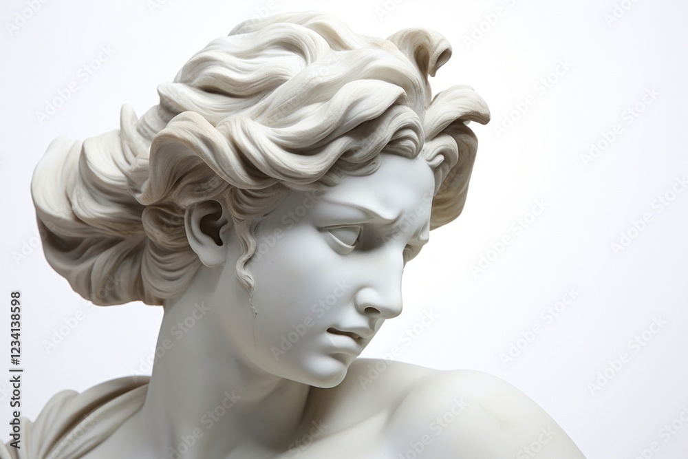 Greek sculpture female angry person statue adult. Greek sculpture female angry person statue adult.