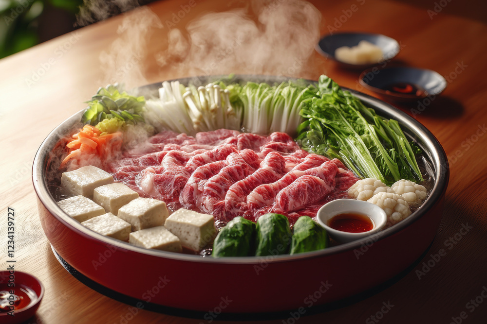 Delightful hot pot experience with shabu-shabu, fresh ingredients, and warm ambiance for a communal dinner Delightful hot pot experience with shabu-shabu, fresh ingredients, and warm ambiance for a communal dinner