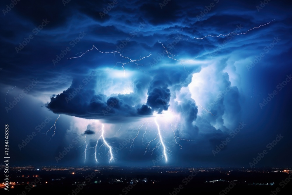 Dark cloudy sky thunderstorm lightning outdoors. Dark cloudy sky thunderstorm lightning outdoors.