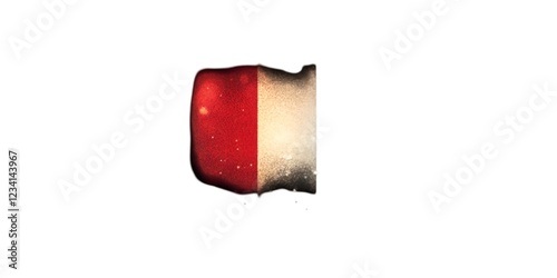 A simple, minimalistic logo design of the French flag on a black background. The French flag is made up