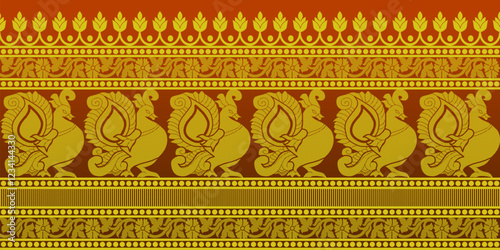 beautiful graphic saree design and this sari design is in Indian style which is for textile fashion industry and it can be used as wallpaper backdrop and website bg this style is originated in india
