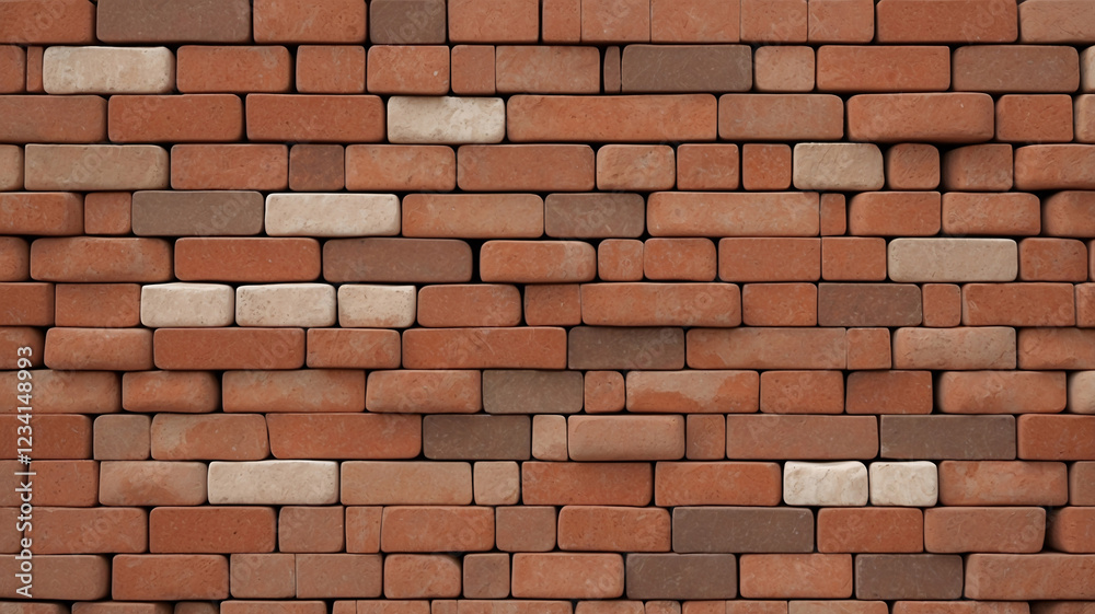 Fototapeta premium High Resolution Image of Aged Red Brick Material Surface for Construction and Architectural Ideas