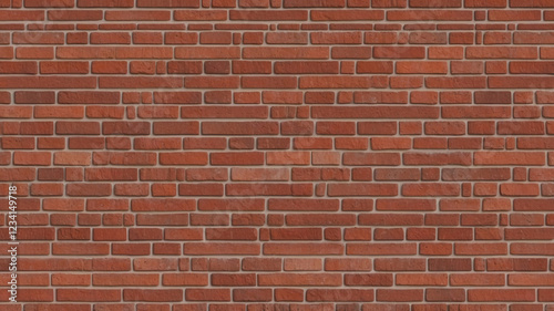 Realistic Close Up of Red Brick Wall Texture Showing Natural Surface Wear for Building Projects
