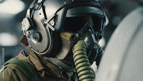 Close up of person in helmet and mask, likely for high altitude activity