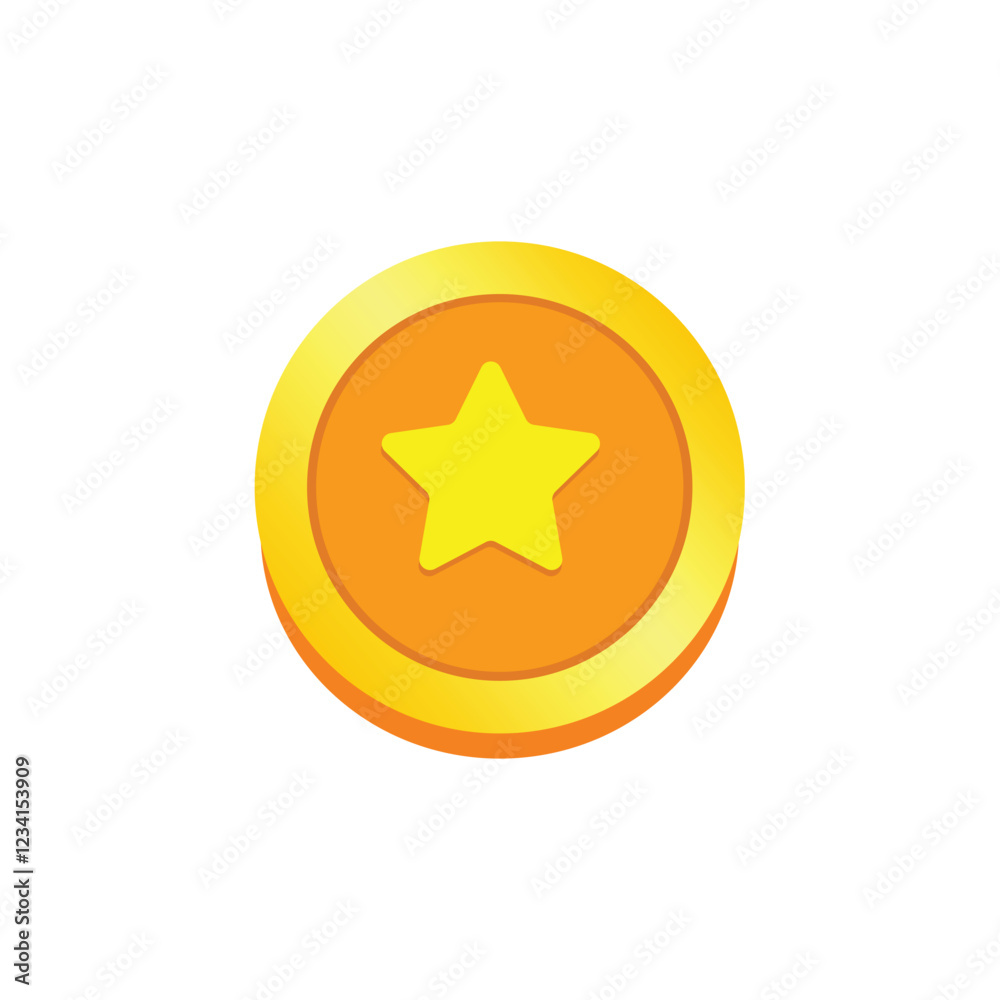 golden coin vector illustration golden coin vector illustration