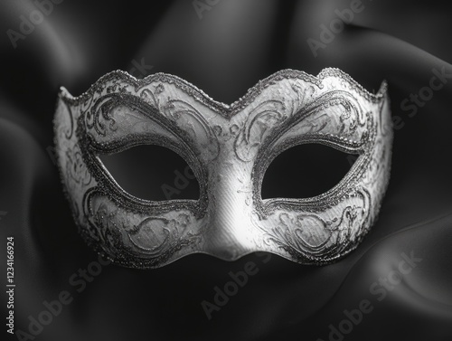 Masquarade Mask Black and White