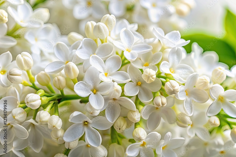 Delicate white lilac blossoms unfurl, a close-up documentary revealing intricate floral details. Delicate white lilac blossoms unfurl, a close-up documentary revealing intricate floral details.
