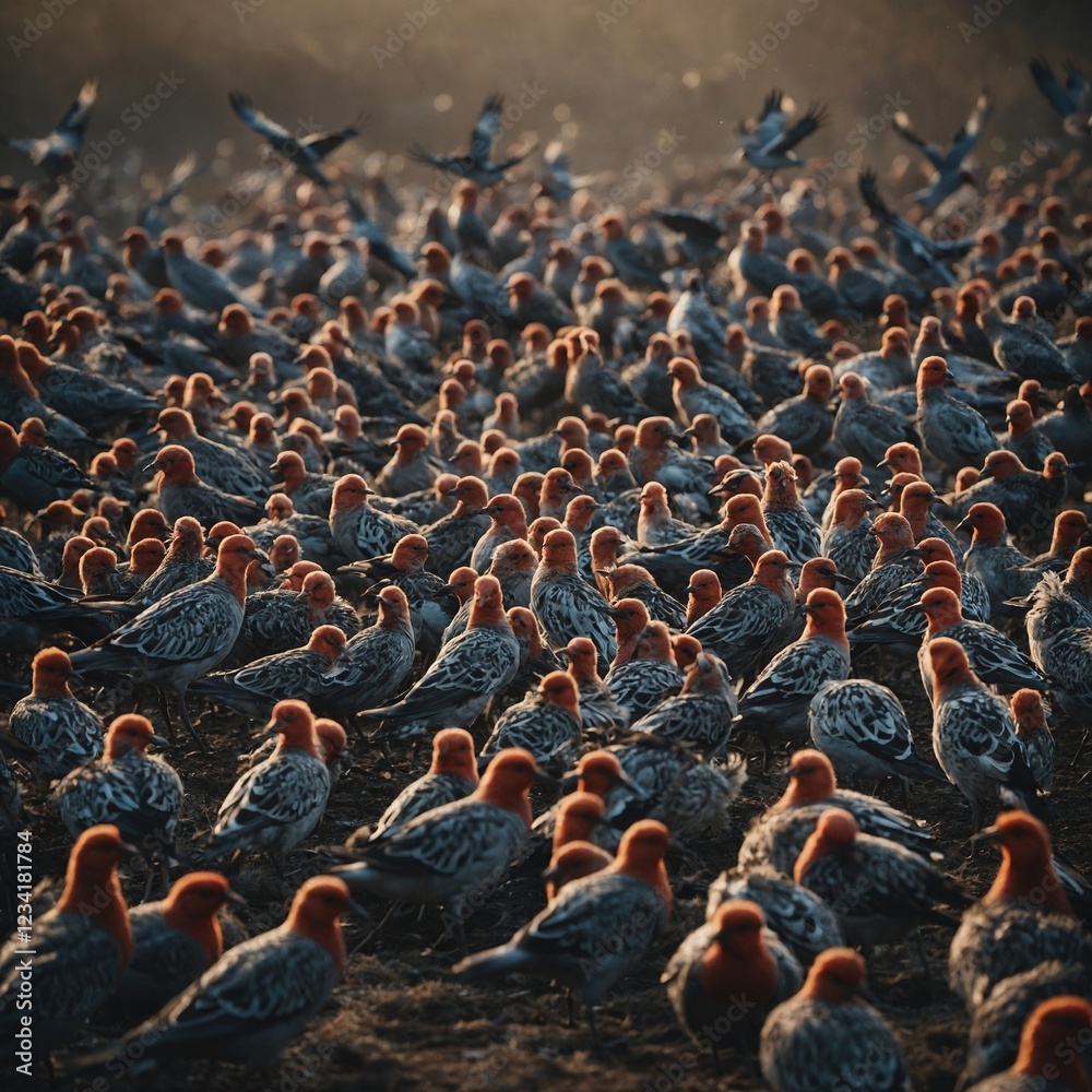 Obraz premium flock of seagulls