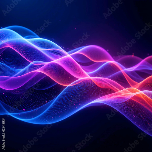 Dark blue wavy luxury abstract background
