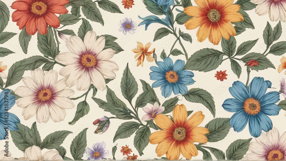 custom made wallpaper toronto digitalseamless background with flowers