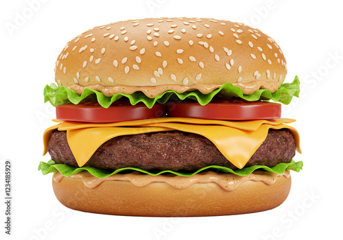Buger PNG - Transparent Background File.
