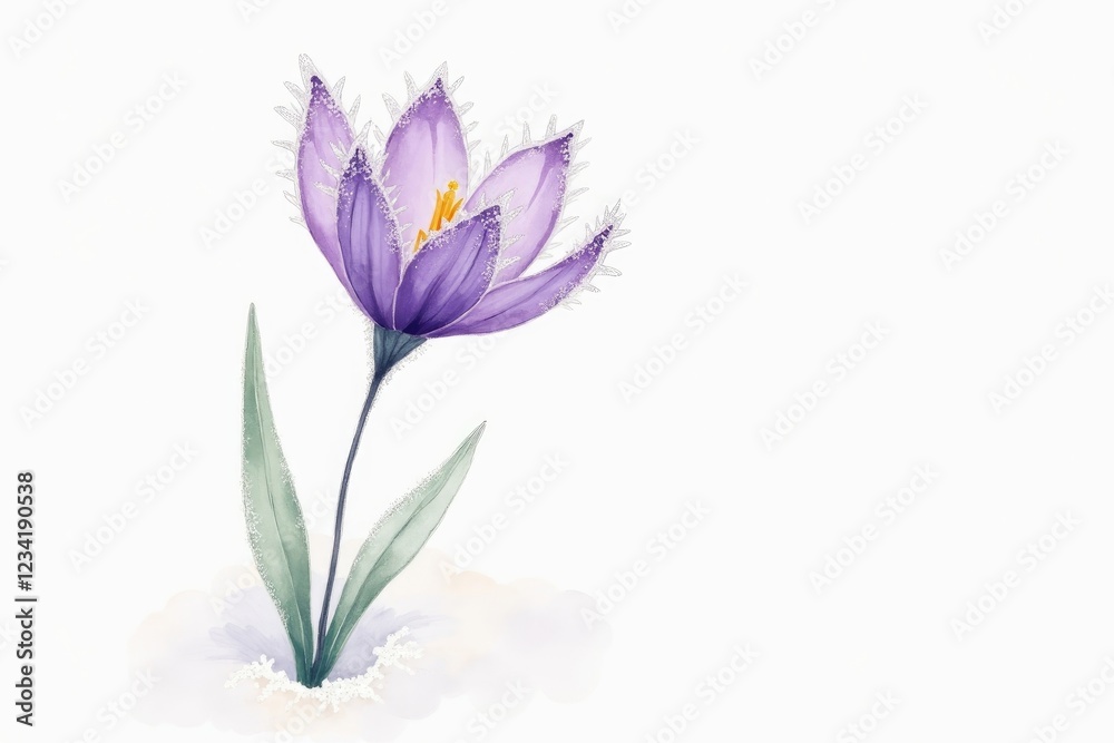 Naklejka premium watercolor vector drawing of flowers