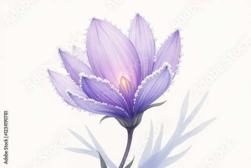 watercolor vector drawing of flowers